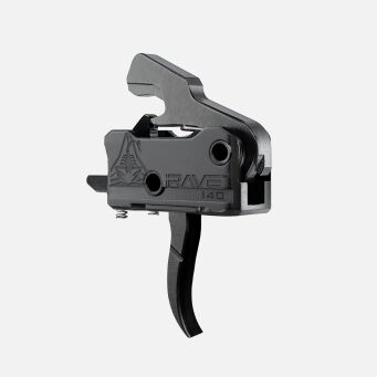 Spust Rise Armament Rave 140 z pinami - Single Stage - 3.5lb - Czarny - Curved - T017-BLK