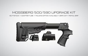 Kolba teleskopowa składana z chwytem do strzelby MOSSBERG 500/590 DLG-118L-KIT - DLG TACTICAL