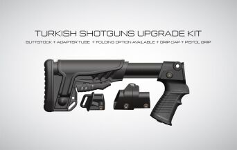 Kolba teleskopowa składana z chwytem do strzelby - DLG-132L-KIT - DLG TACTICAL